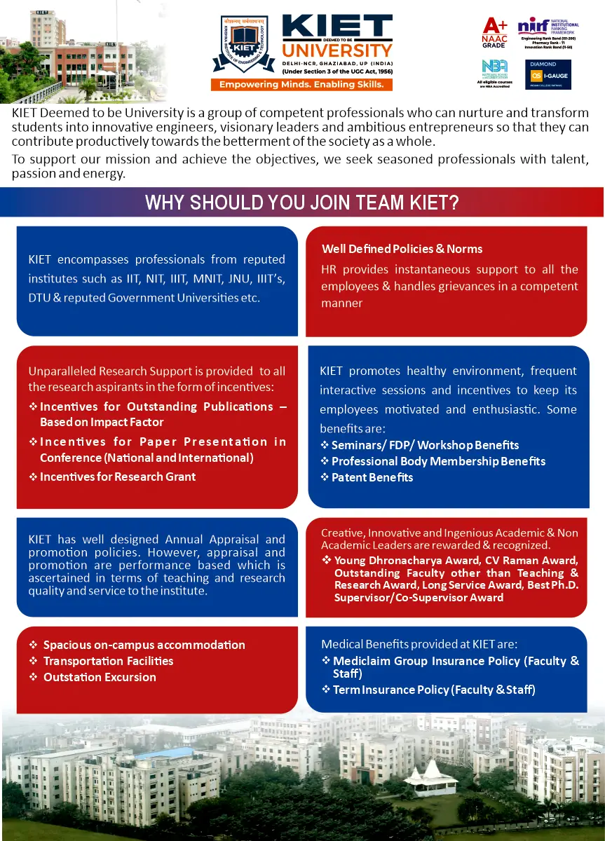 Why should you join KIET?