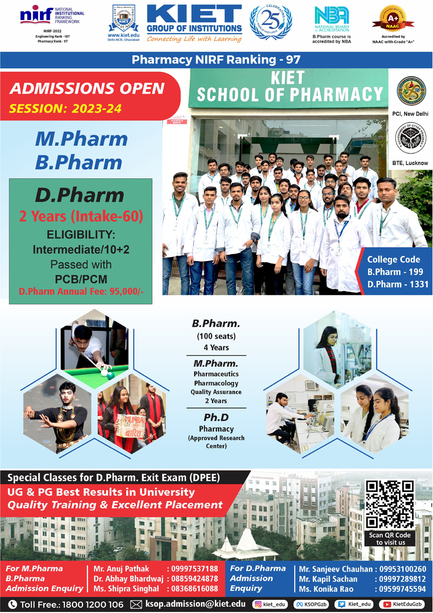 Top Pharma college of Delhi NCR